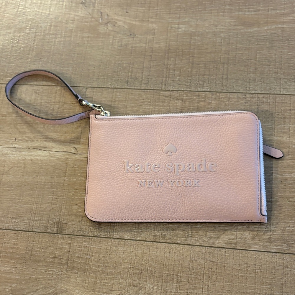 Kate Spade Blush Leather Wristlet